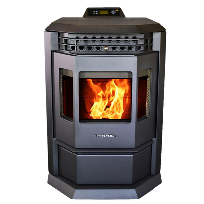 ComfortBilt HP22 2,800 sq. ft. EPA Certified Pellet Stove with Auto Ignition 55 lb Hopper Capacity Black New